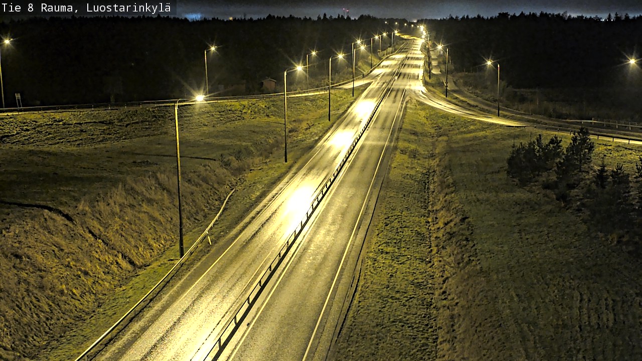 Weather Camera Image Väg 8 Raumo, Luostarinkylä, Rauma, Satakunta