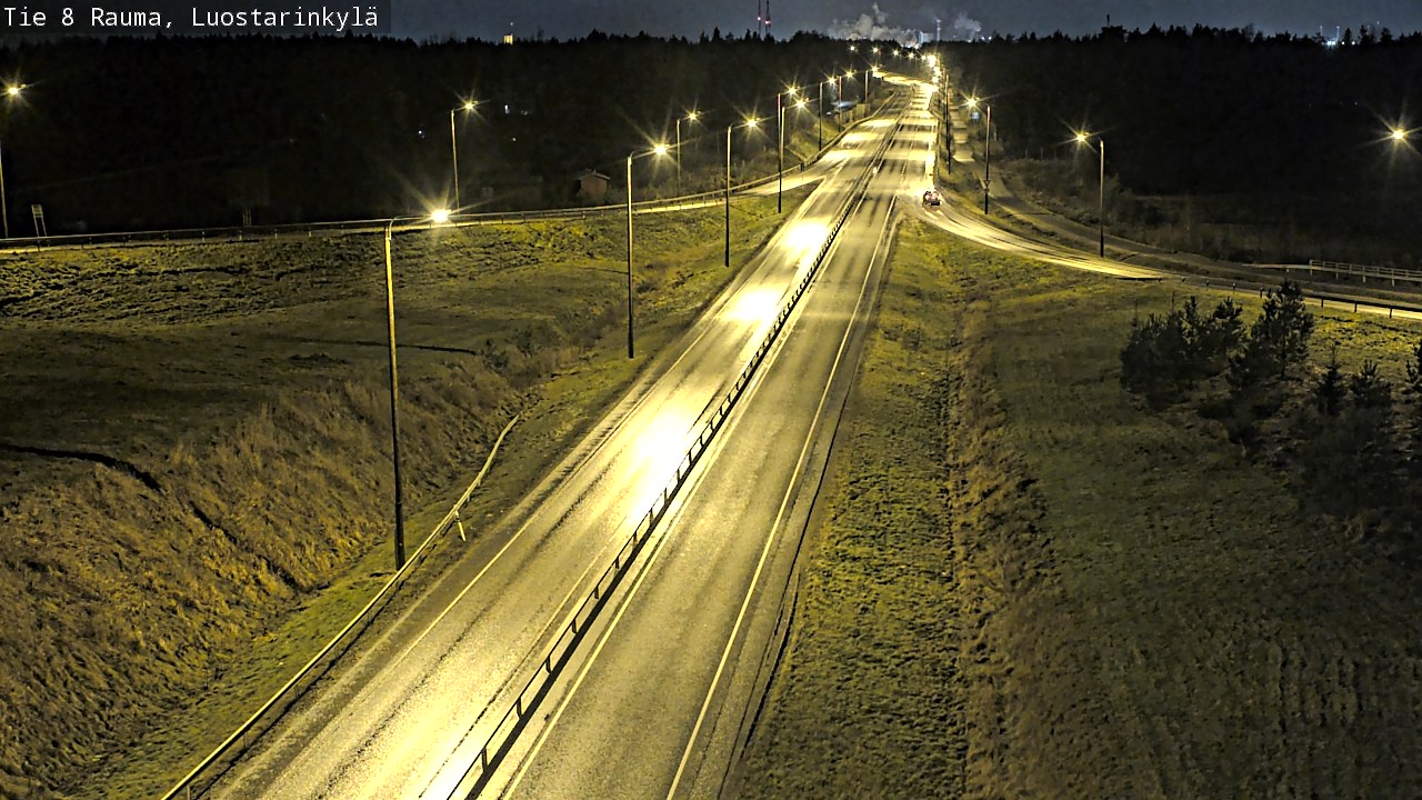 Weather Camera Image Väg 8 Raumo, Luostarinkylä, Rauma, Satakunta