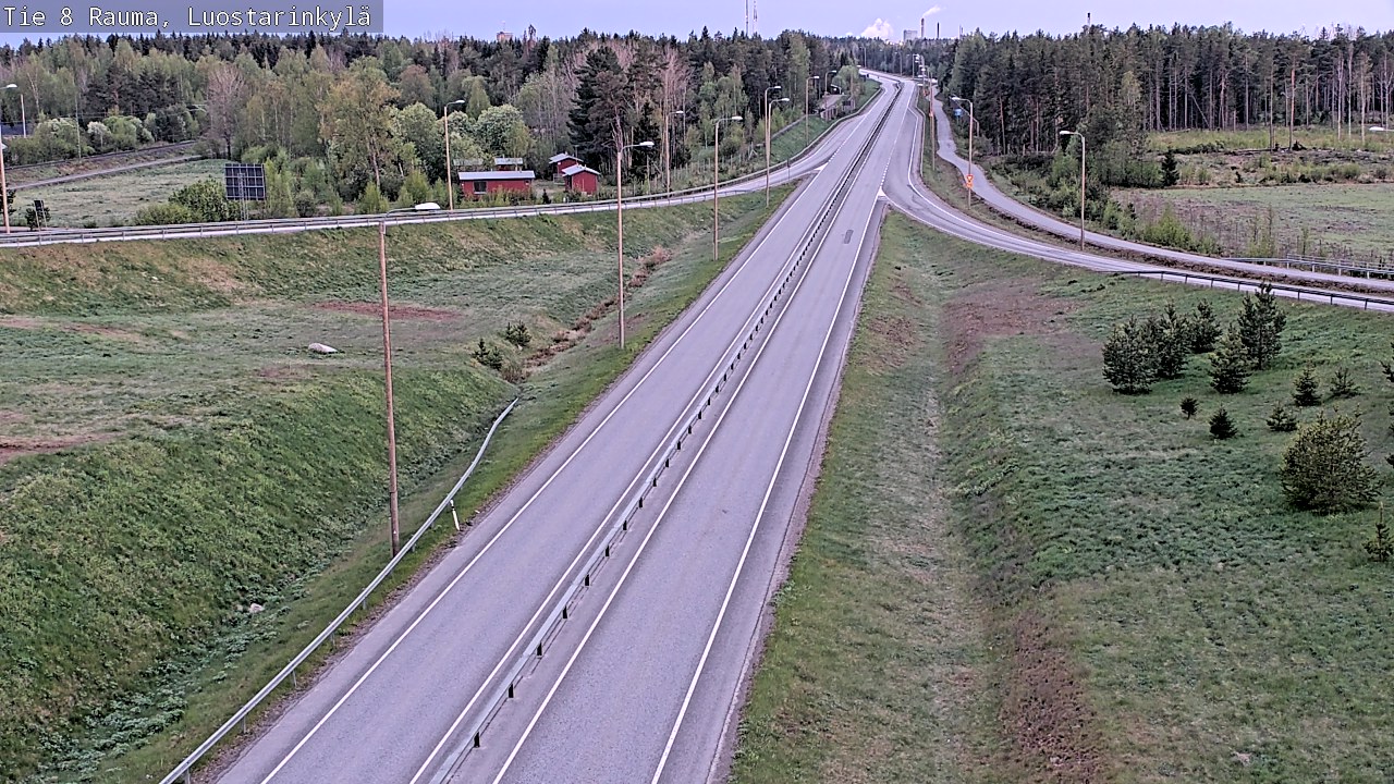 Weather Camera Image Väg 8 Raumo, Luostarinkylä, Rauma, Satakunta