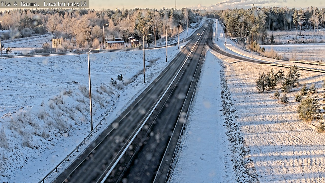 Weather Camera Image Väg 8 Raumo, Luostarinkylä, Rauma, Satakunta