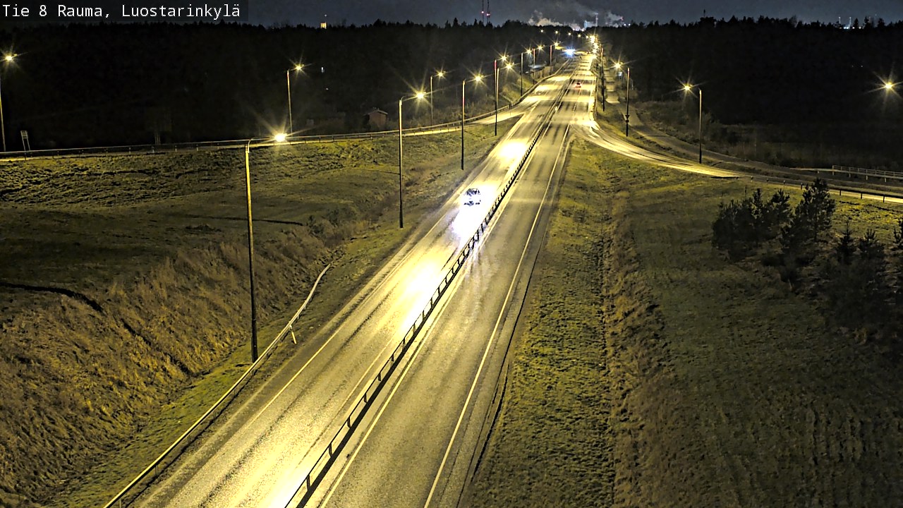 Weather Camera Image Väg 8 Raumo, Luostarinkylä, Rauma, Satakunta