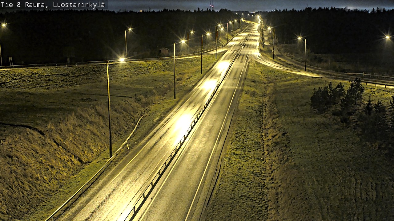 Weather Camera Image Väg 8 Raumo, Luostarinkylä, Rauma, Satakunta