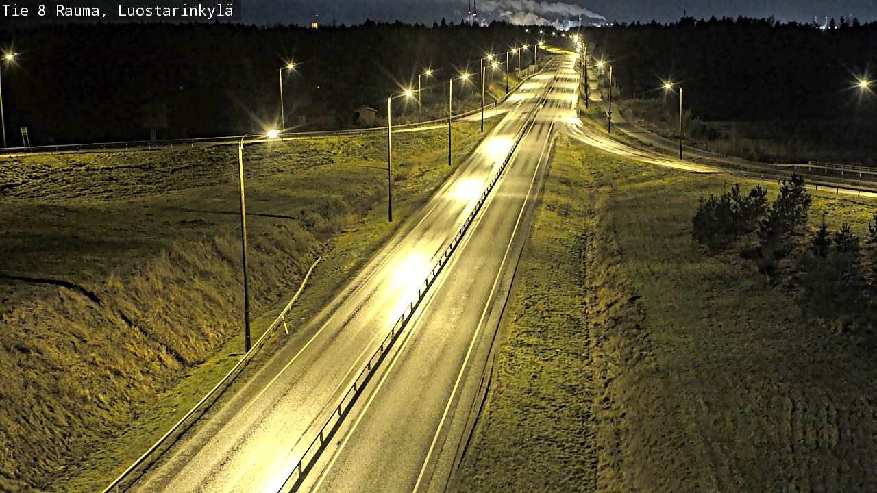 Weather Camera Image Väg 8 Raumo, Luostarinkylä, Rauma, Satakunta
