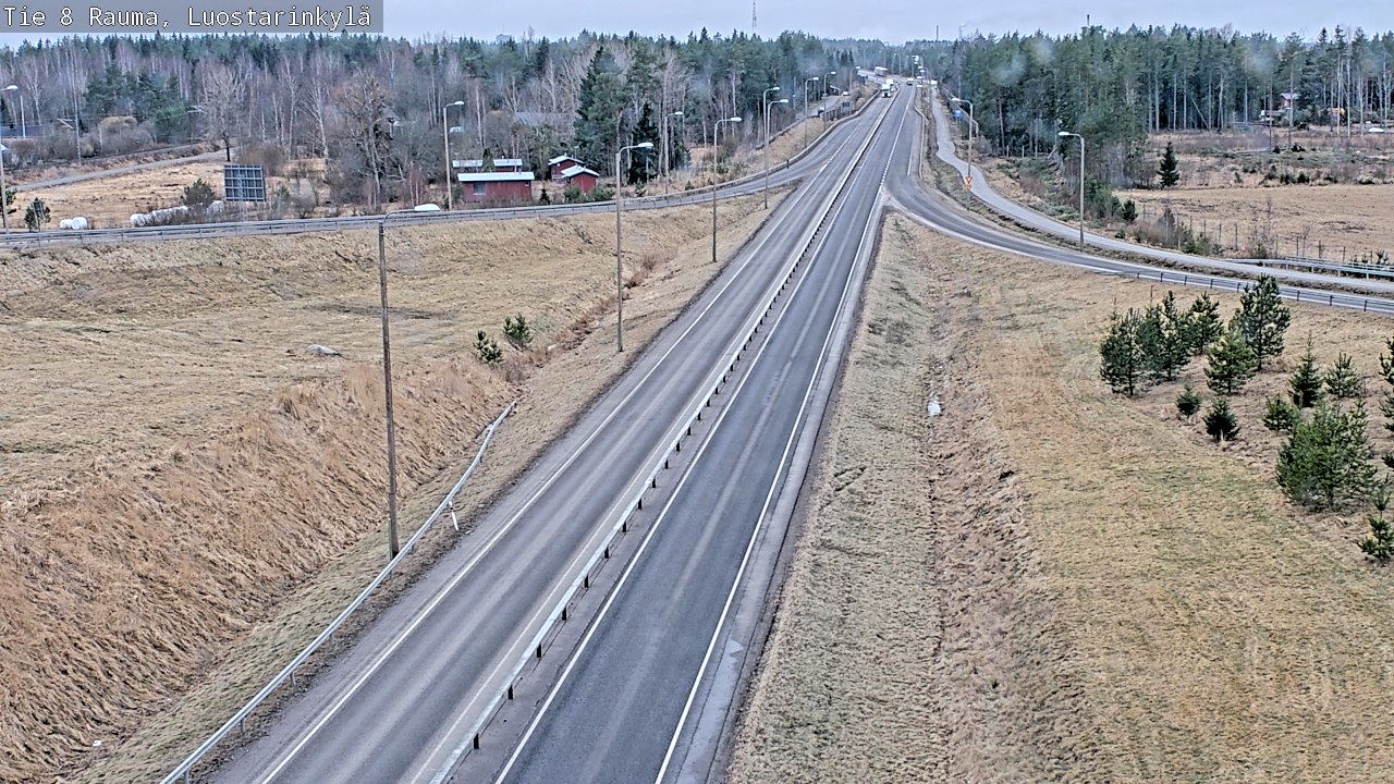 Weather Camera Image Väg 8 Raumo, Luostarinkylä, Rauma, Satakunta