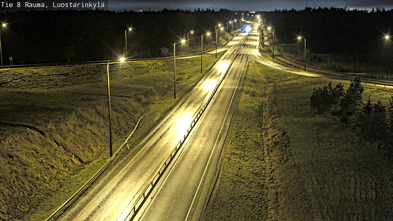 Weather Camera Image Väg 8 Raumo, Luostarinkylä, Rauma, Satakunta