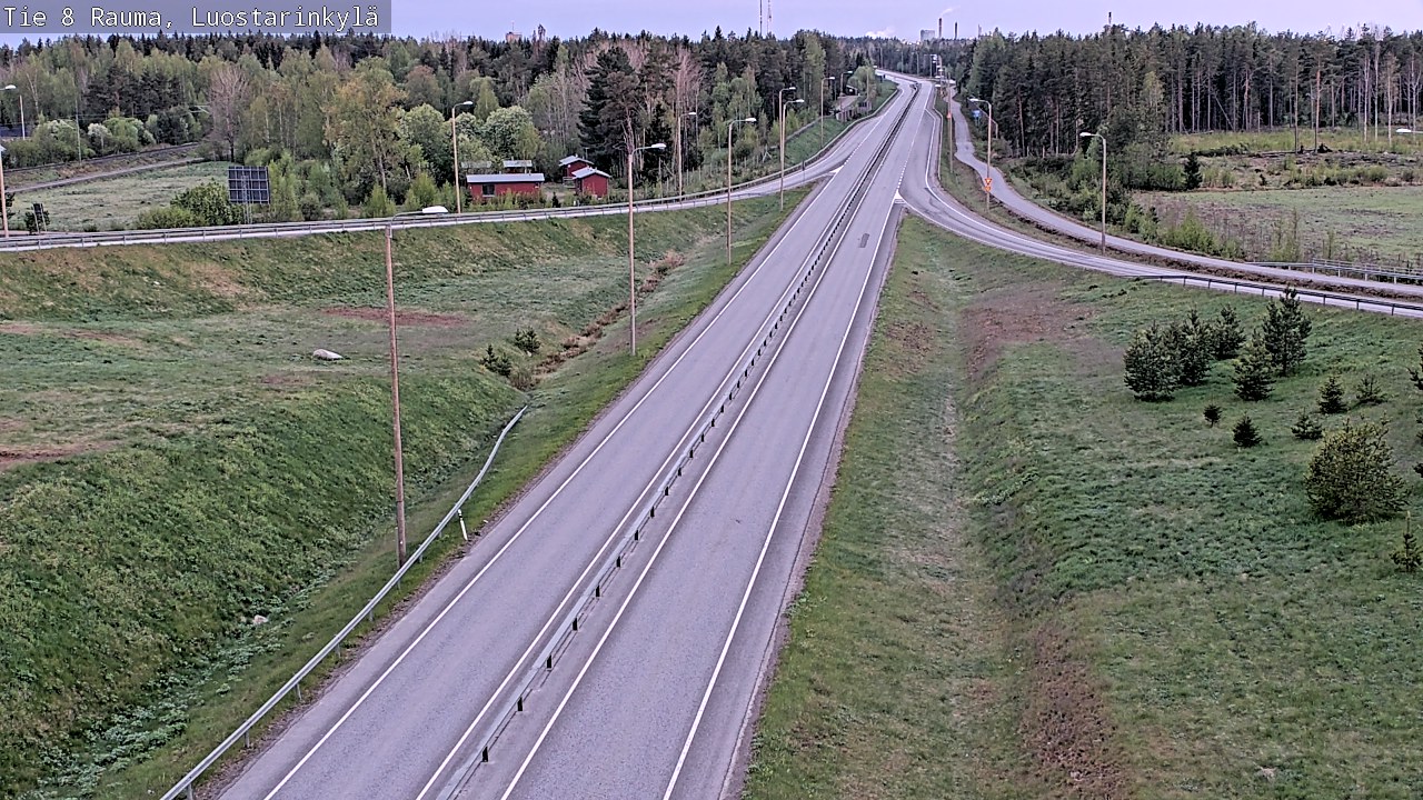 Weather Camera Image Väg 8 Raumo, Luostarinkylä, Rauma, Satakunta