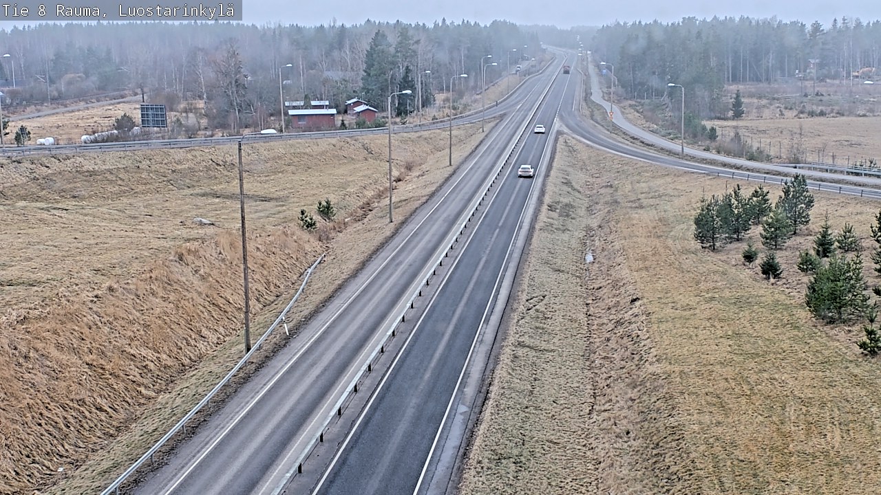 Weather Camera Image Väg 8 Raumo, Luostarinkylä, Rauma, Satakunta