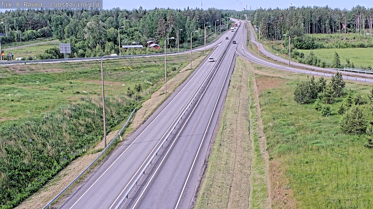 Weather Camera Image Väg 8 Raumo, Luostarinkylä, Rauma, Satakunta