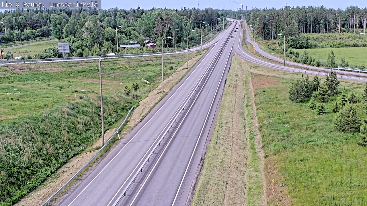 Weather Camera Image Väg 8 Raumo, Luostarinkylä, Rauma, Satakunta