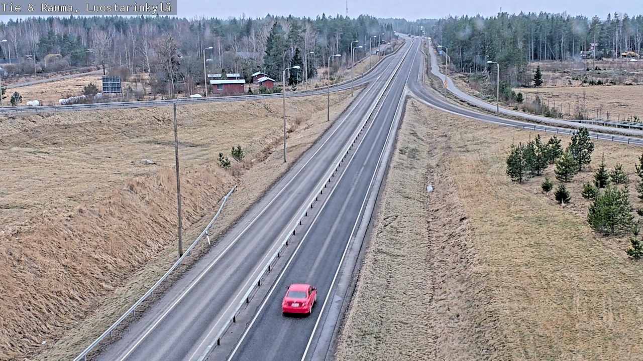 Weather Camera Image Väg 8 Raumo, Luostarinkylä, Rauma, Satakunta