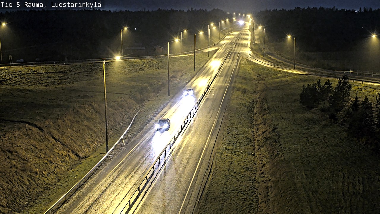 Weather Camera Image Väg 8 Raumo, Luostarinkylä, Rauma, Satakunta