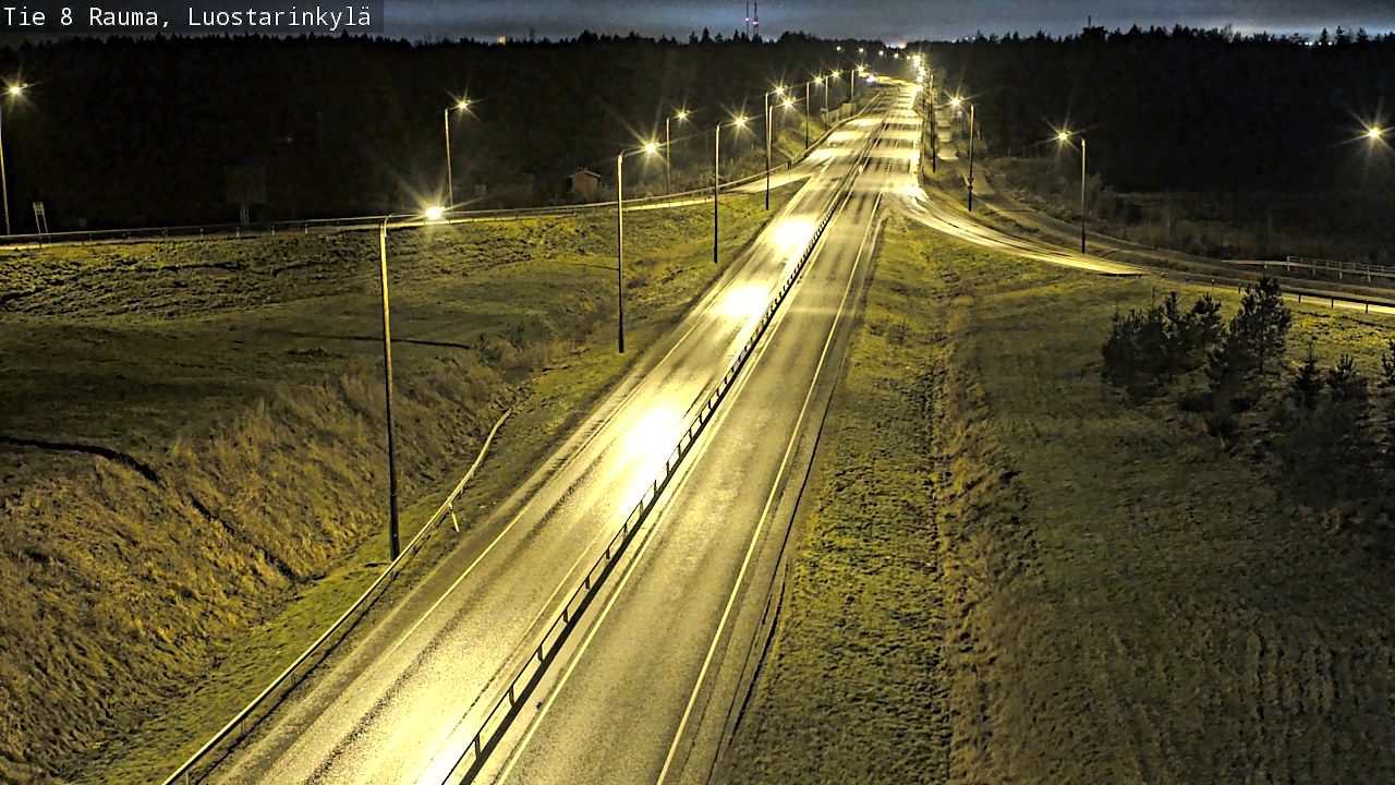 Weather Camera Image Väg 8 Raumo, Luostarinkylä, Rauma, Satakunta