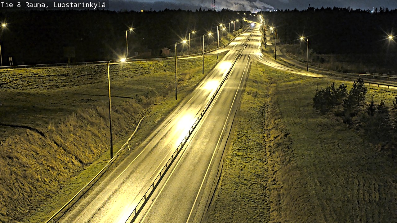 Weather Camera Image Väg 8 Raumo, Luostarinkylä, Rauma, Satakunta