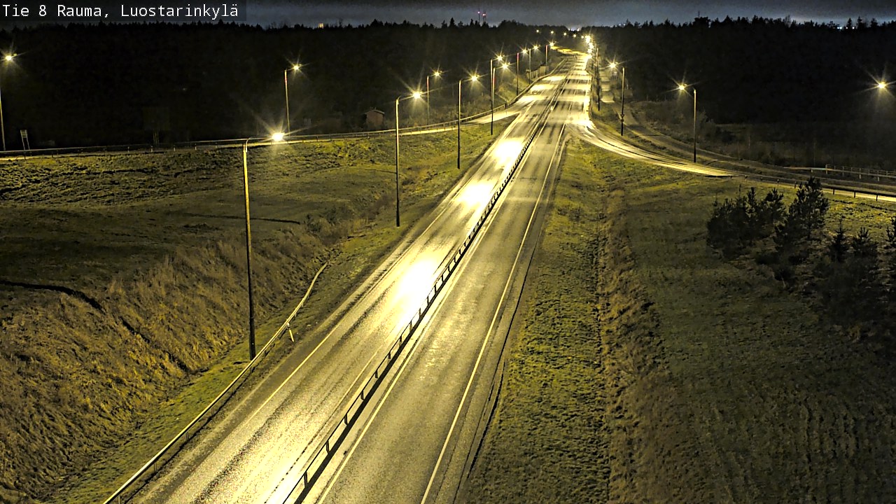 Weather Camera Image Väg 8 Raumo, Luostarinkylä, Rauma, Satakunta
