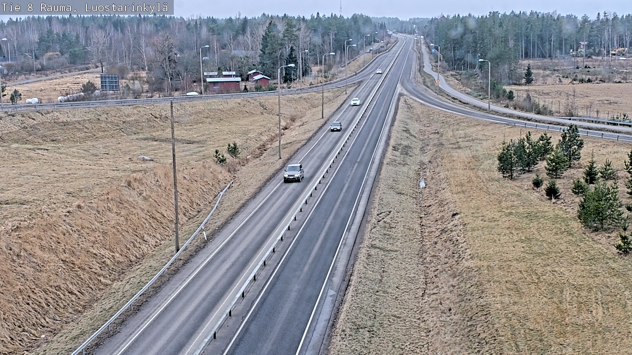 Weather Camera Image Väg 8 Raumo, Luostarinkylä, Rauma, Satakunta