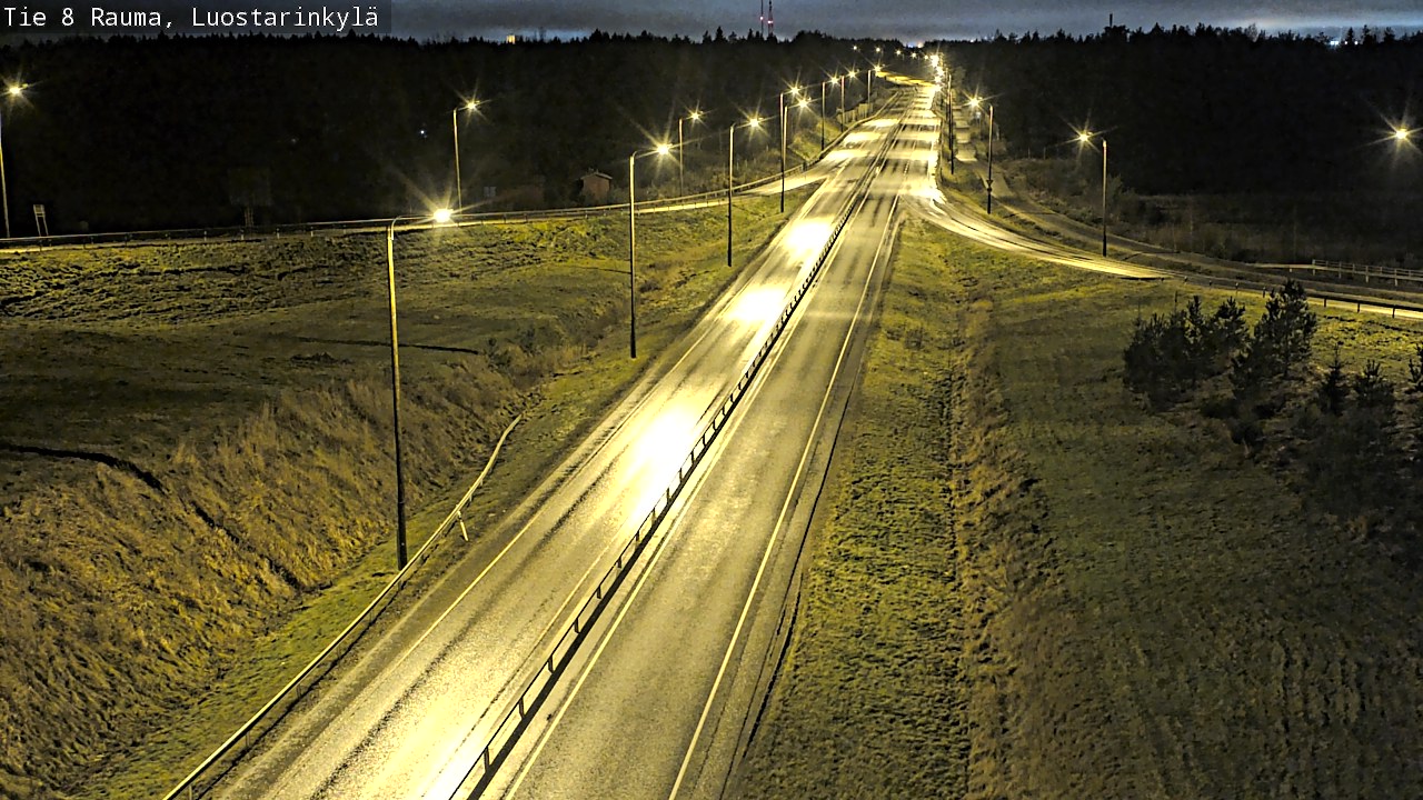 Weather Camera Image Väg 8 Raumo, Luostarinkylä, Rauma, Satakunta