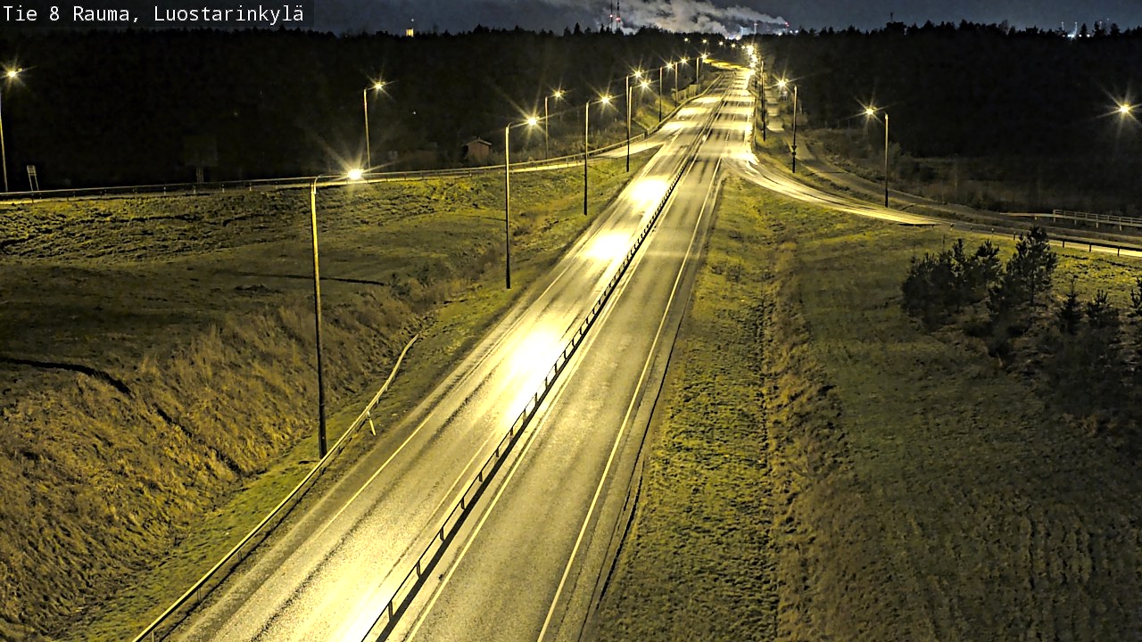Weather Camera Image Väg 8 Raumo, Luostarinkylä, Rauma, Satakunta