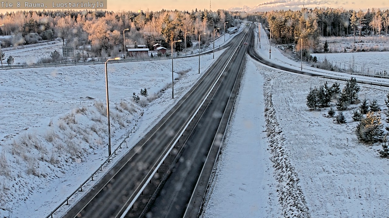 Weather Camera Image Väg 8 Raumo, Luostarinkylä, Rauma, Satakunta