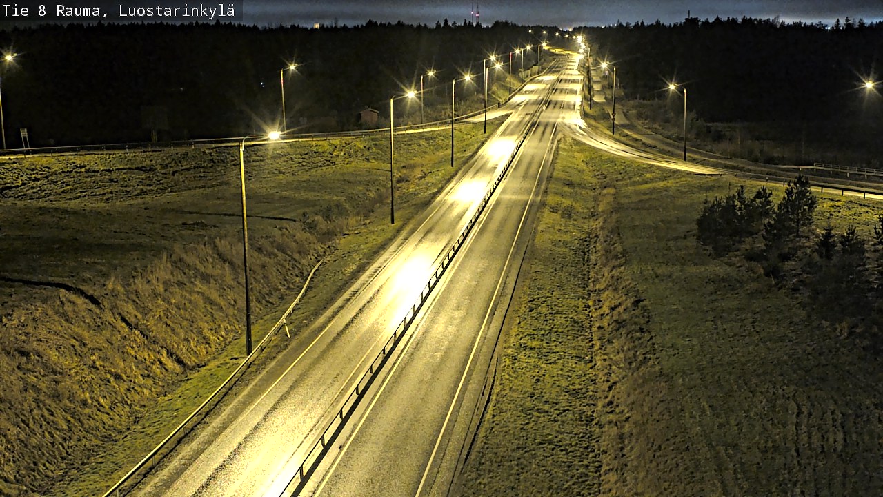 Weather Camera Image Väg 8 Raumo, Luostarinkylä, Rauma, Satakunta