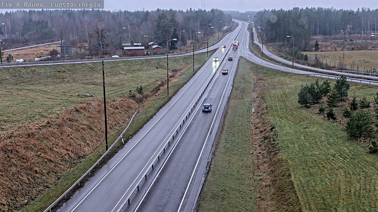 Weather Camera Image Road 8 Rauma, Luostarinkylä, Rauma, Satakunta