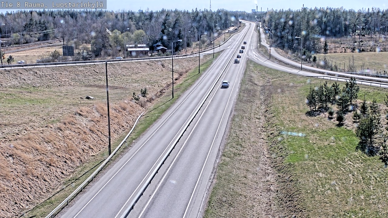 Kelikamerat Kuva Tie 8 Rauma, Luostarinkylä, Rauma, Satakunta