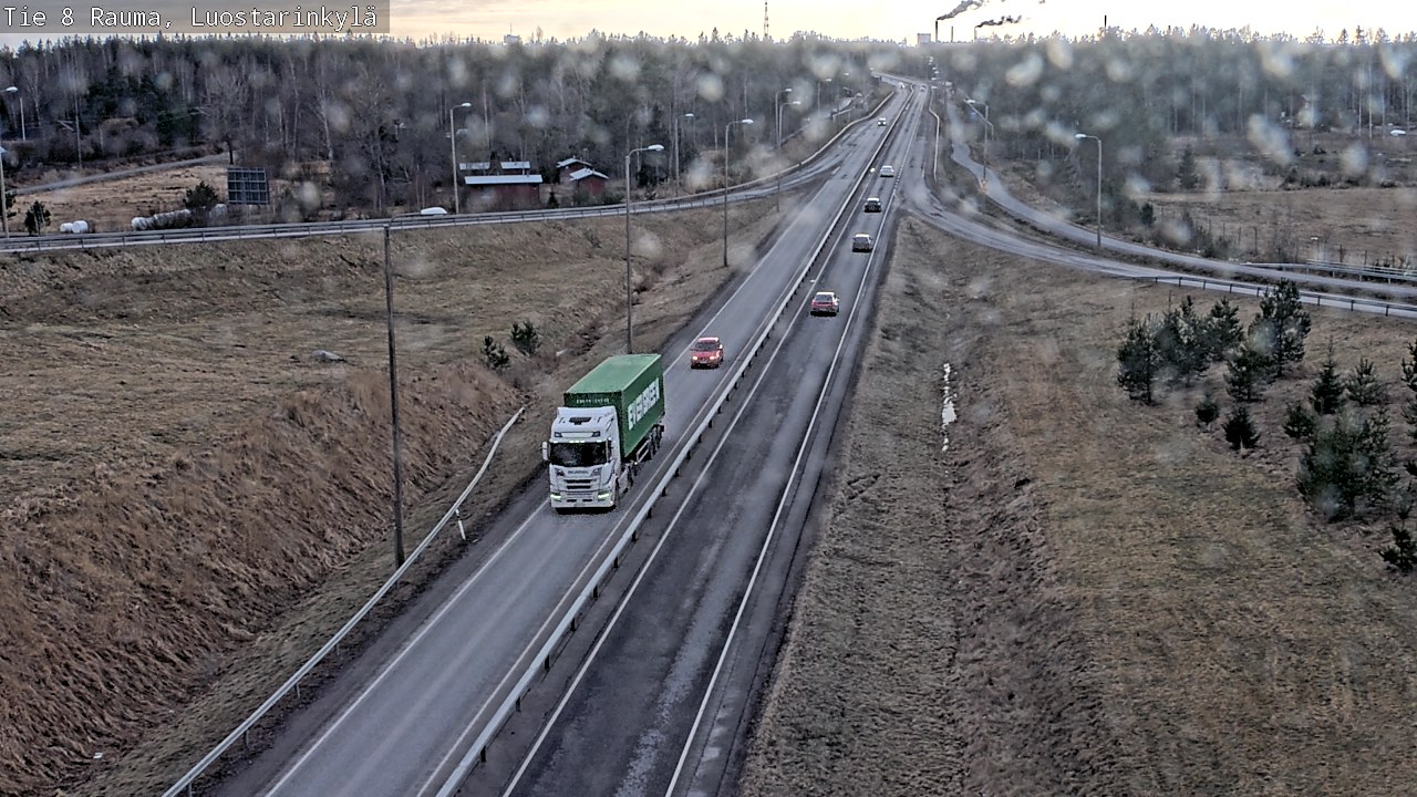 Kelikamerat Kuva Tie 8 Rauma, Luostarinkylä, Rauma, Satakunta