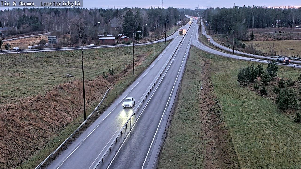 Weather Camera Image Road 8 Rauma, Luostarinkylä, Rauma, Satakunta