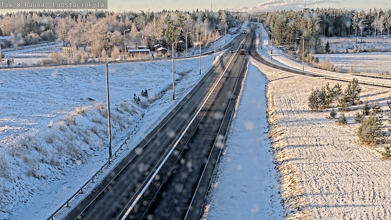 Weather Camera Image Väg 8 Raumo, Luostarinkylä, Rauma, Satakunta