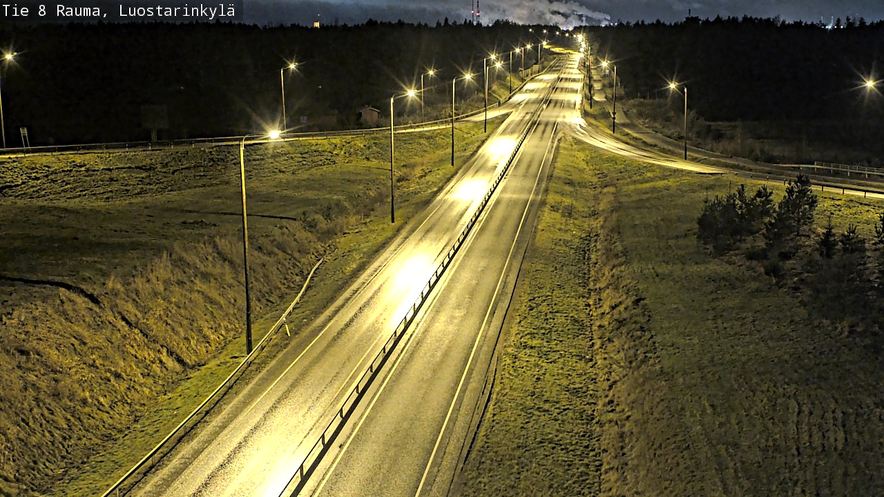 Weather Camera Image Väg 8 Raumo, Luostarinkylä, Rauma, Satakunta