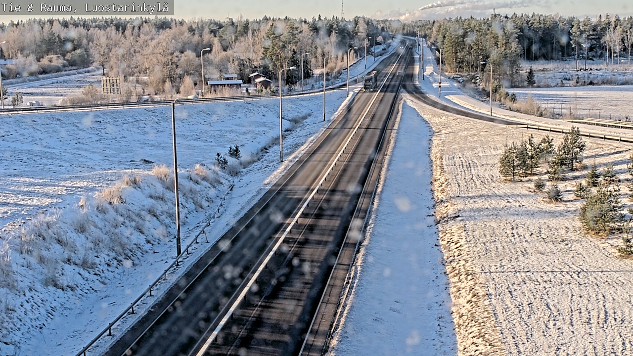 Weather Camera Image Väg 8 Raumo, Luostarinkylä, Rauma, Satakunta
