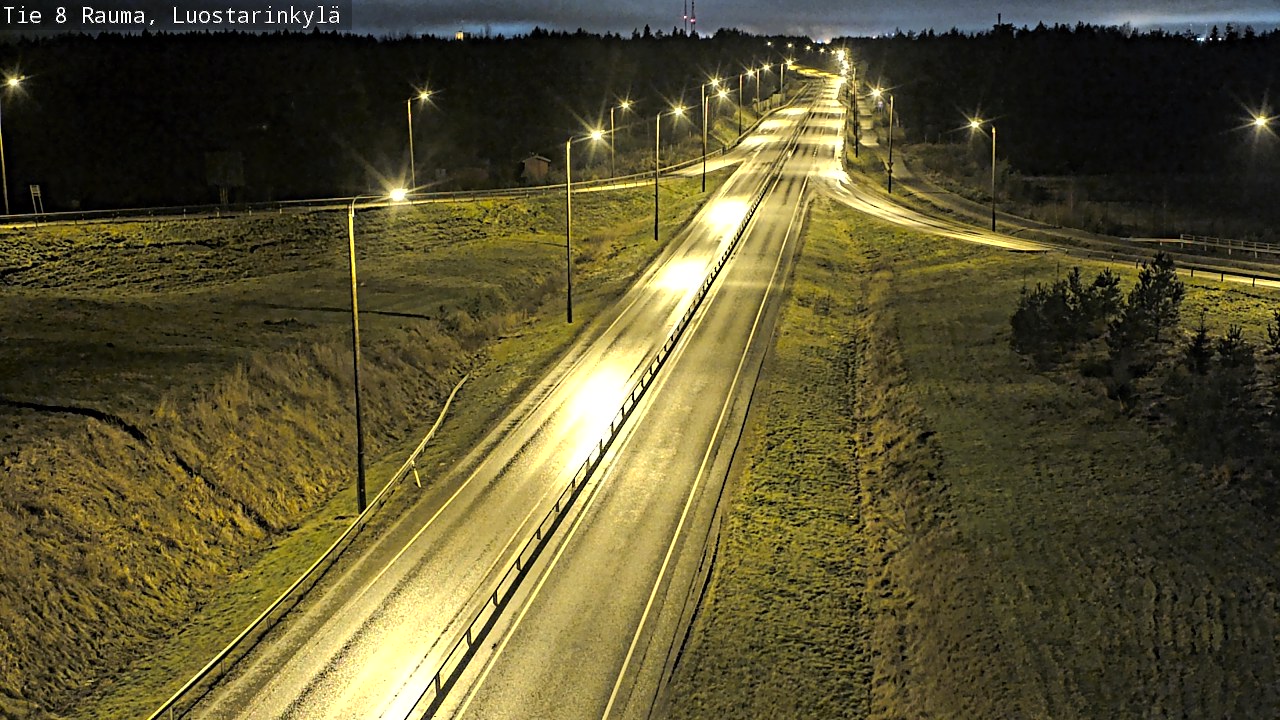 Weather Camera Image Väg 8 Raumo, Luostarinkylä, Rauma, Satakunta