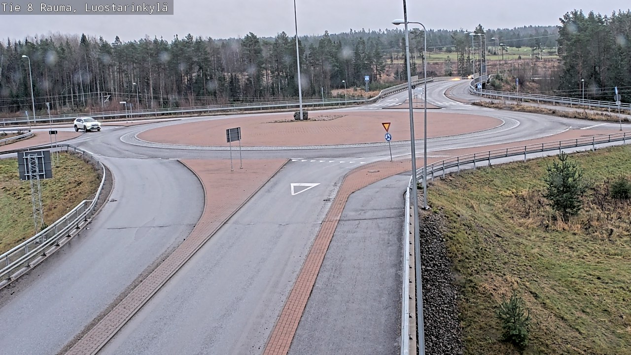 Weather Camera Image Väg 8 Raumo, Luostarinkylä, Rauma, Satakunta