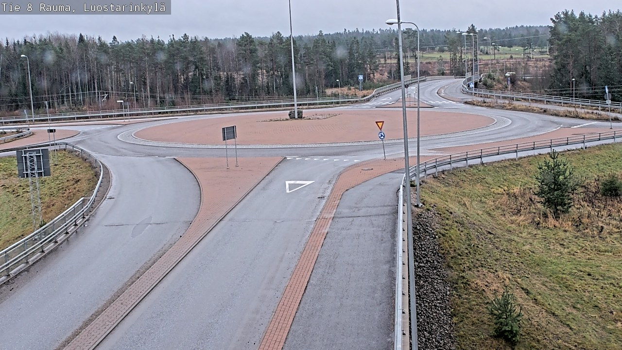 Weather Camera Image Väg 8 Raumo, Luostarinkylä, Rauma, Satakunta