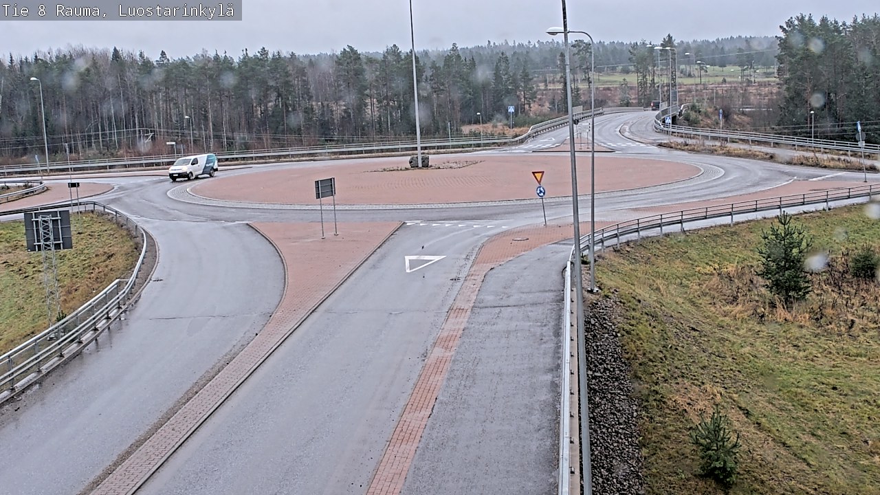 Weather Camera Image Väg 8 Raumo, Luostarinkylä, Rauma, Satakunta