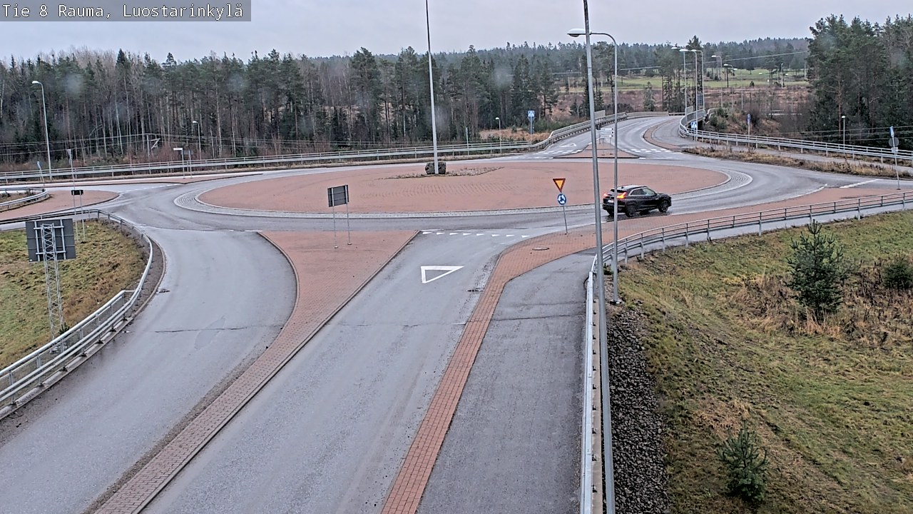 Weather Camera Image Väg 8 Raumo, Luostarinkylä, Rauma, Satakunta