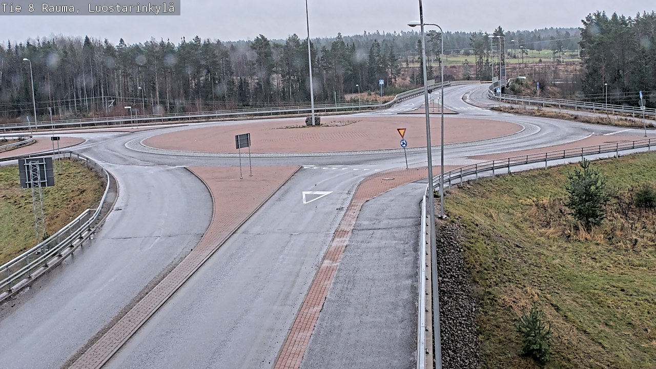 Weather Camera Image Väg 8 Raumo, Luostarinkylä, Rauma, Satakunta