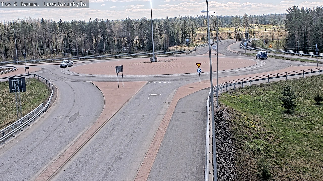 Weather Camera Image Väg 8 Raumo, Luostarinkylä, Rauma, Satakunta
