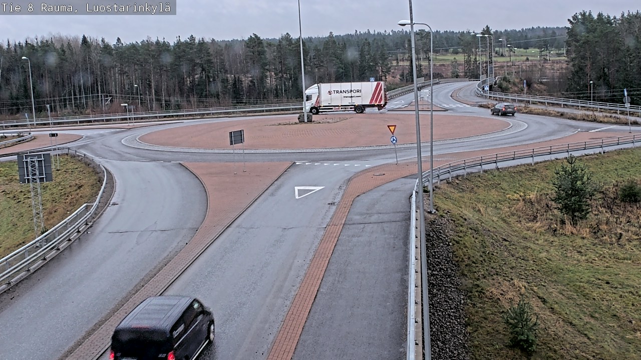 Weather Camera Image Väg 8 Raumo, Luostarinkylä, Rauma, Satakunta