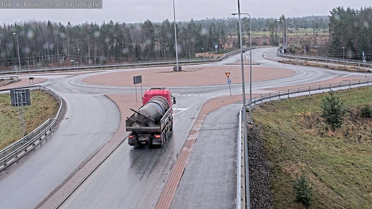 Weather Camera Image Väg 8 Raumo, Luostarinkylä, Rauma, Satakunta