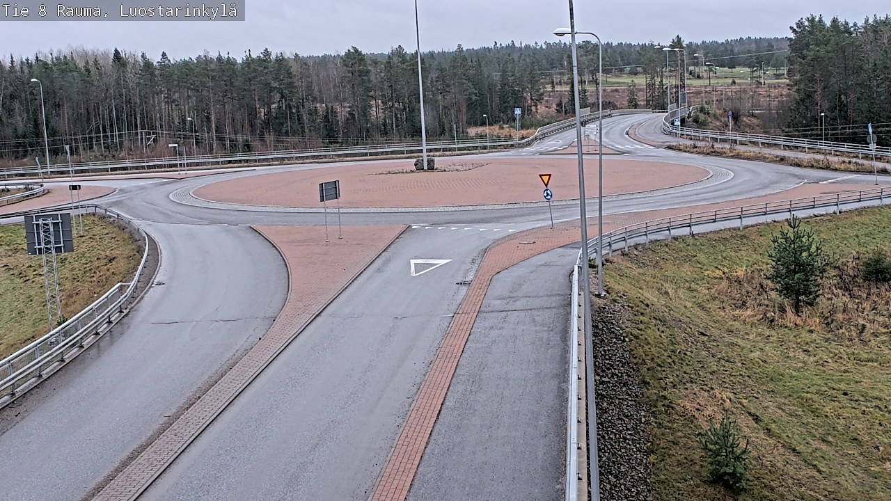Weather Camera Image Road 8 Rauma, Luostarinkylä, Rauma, Satakunta