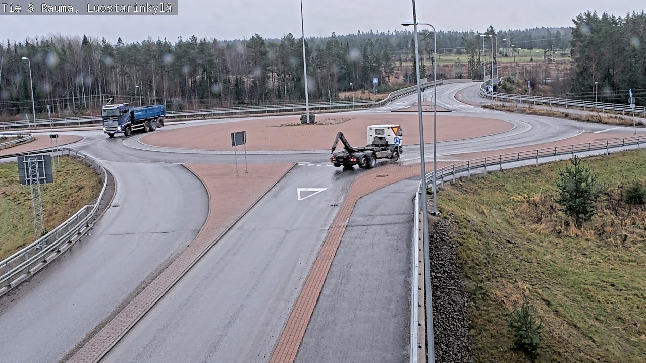 Weather Camera Image Väg 8 Raumo, Luostarinkylä, Rauma, Satakunta