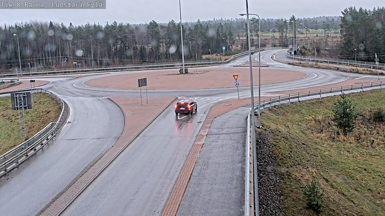 Weather Camera Image Väg 8 Raumo, Luostarinkylä, Rauma, Satakunta