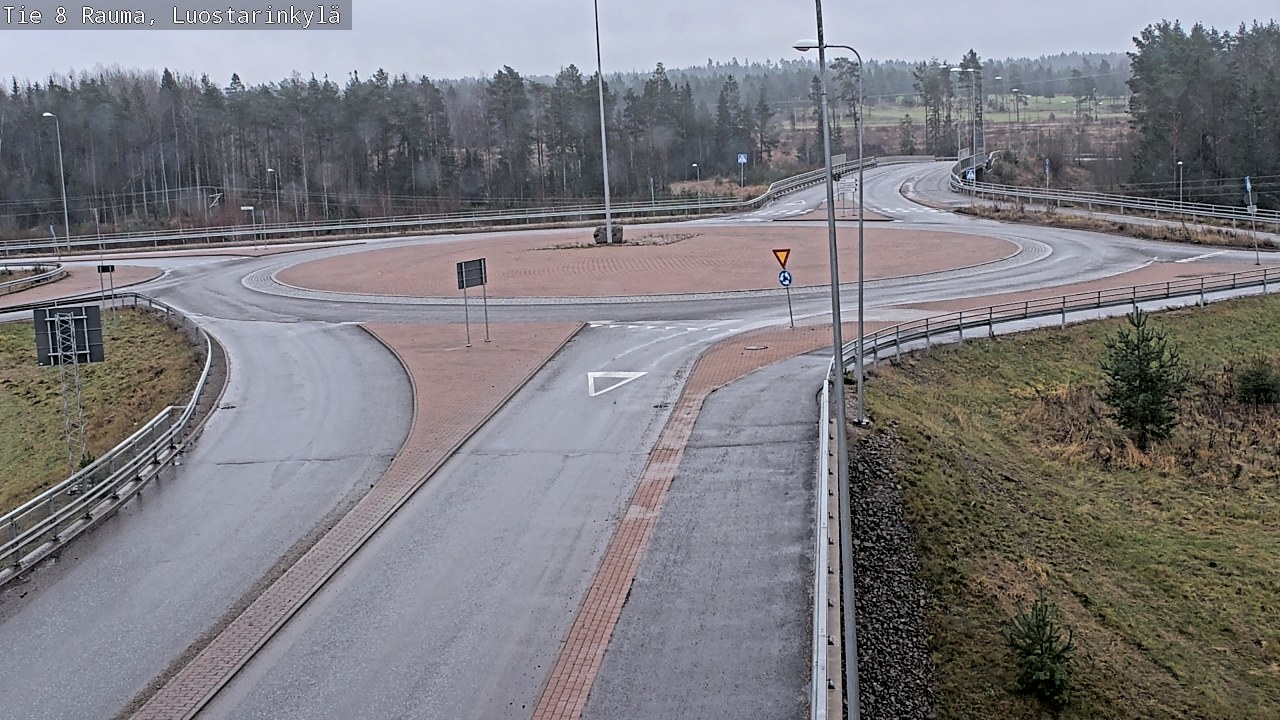 Weather Camera Image Väg 8 Raumo, Luostarinkylä, Rauma, Satakunta
