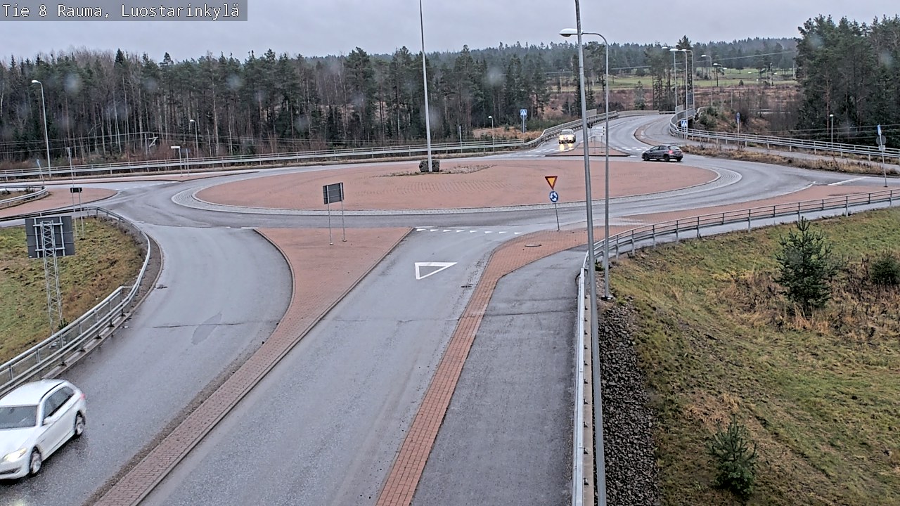 Weather Camera Image Väg 8 Raumo, Luostarinkylä, Rauma, Satakunta