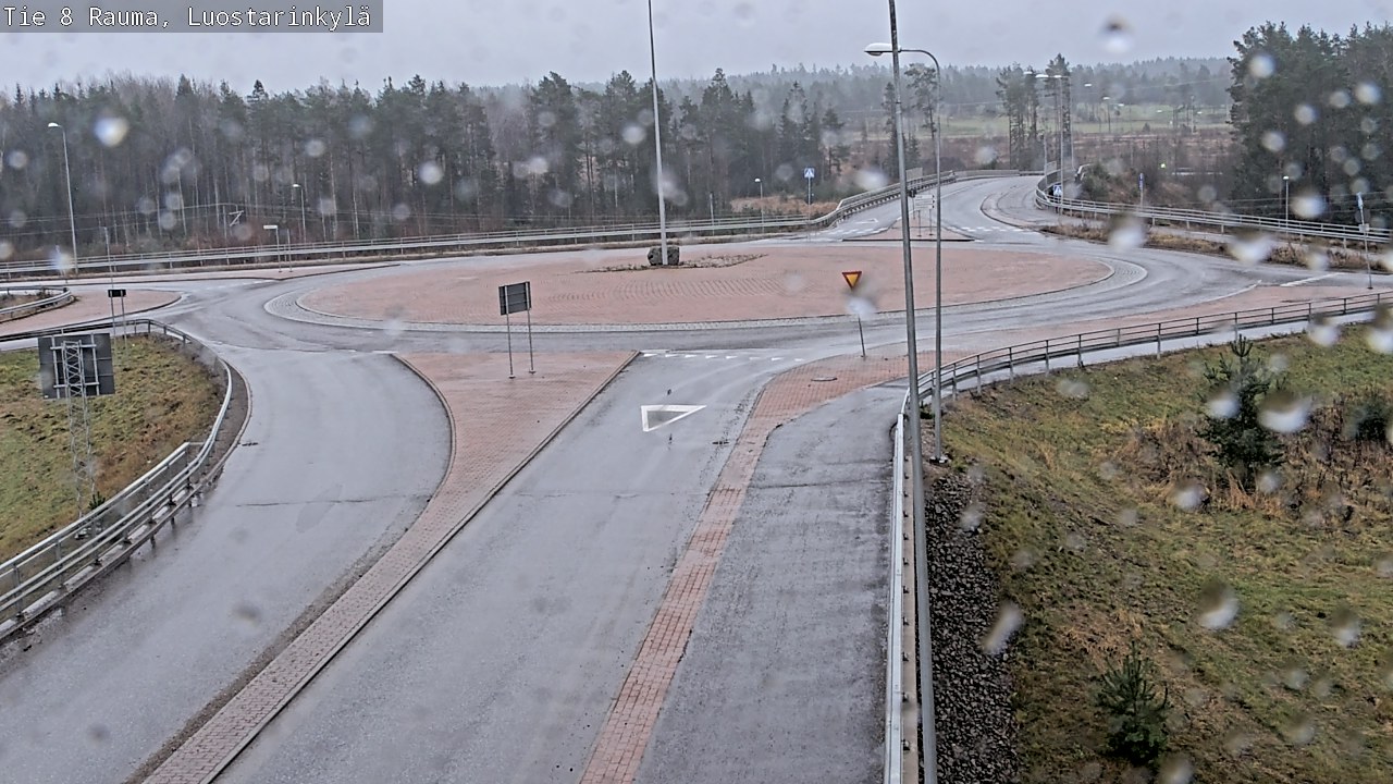 Weather Camera Image Väg 8 Raumo, Luostarinkylä, Rauma, Satakunta