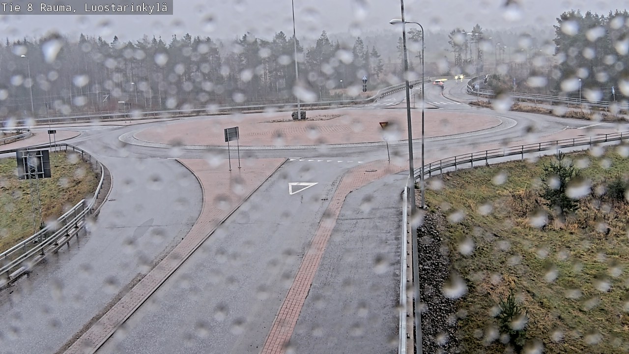Weather Camera Image Väg 8 Raumo, Luostarinkylä, Rauma, Satakunta