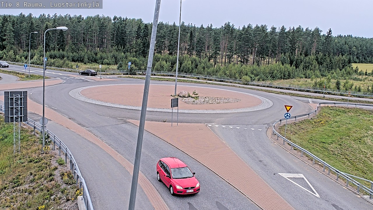 Weather Camera Image Väg 8 Raumo, Luostarinkylä, Rauma, Satakunta