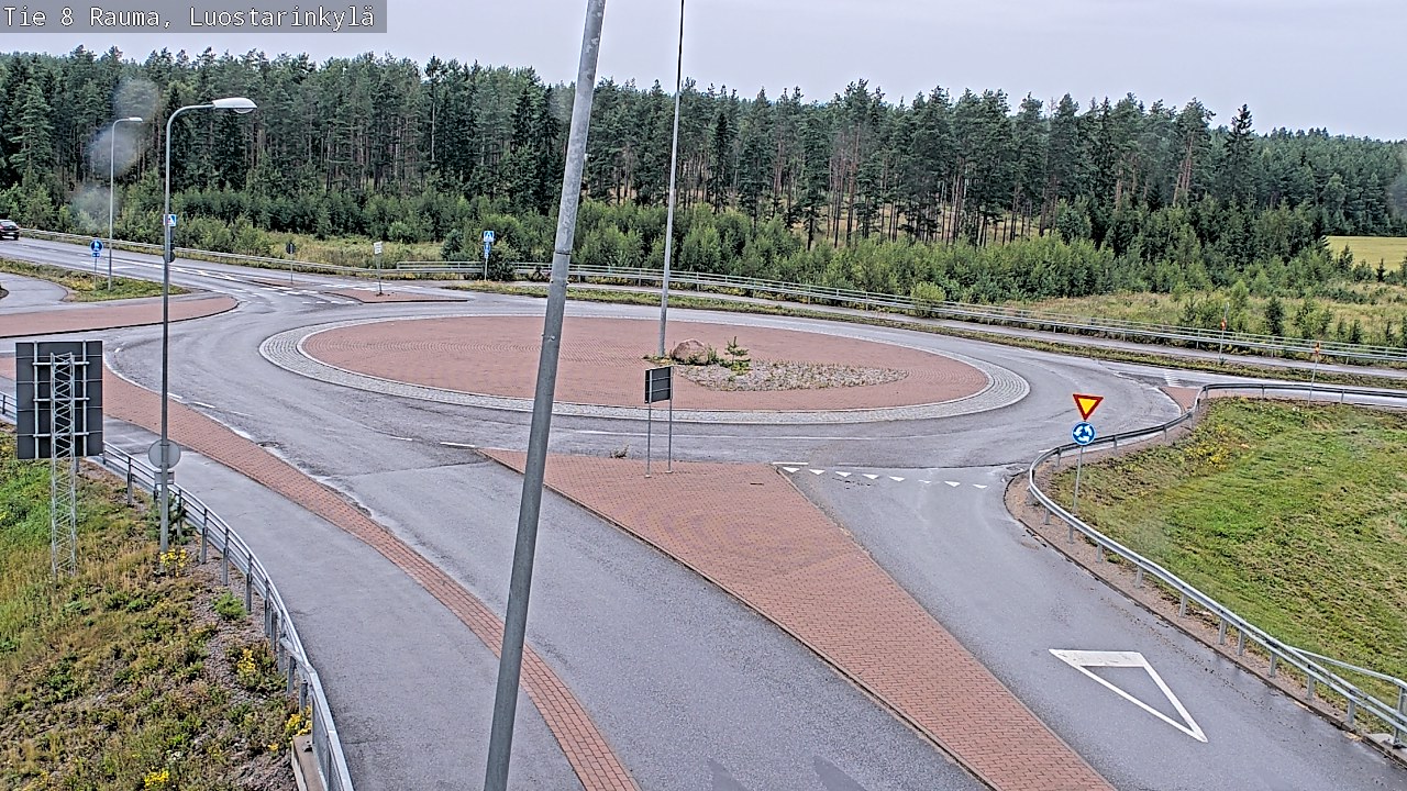 Weather Camera Image Väg 8 Raumo, Luostarinkylä, Rauma, Satakunta