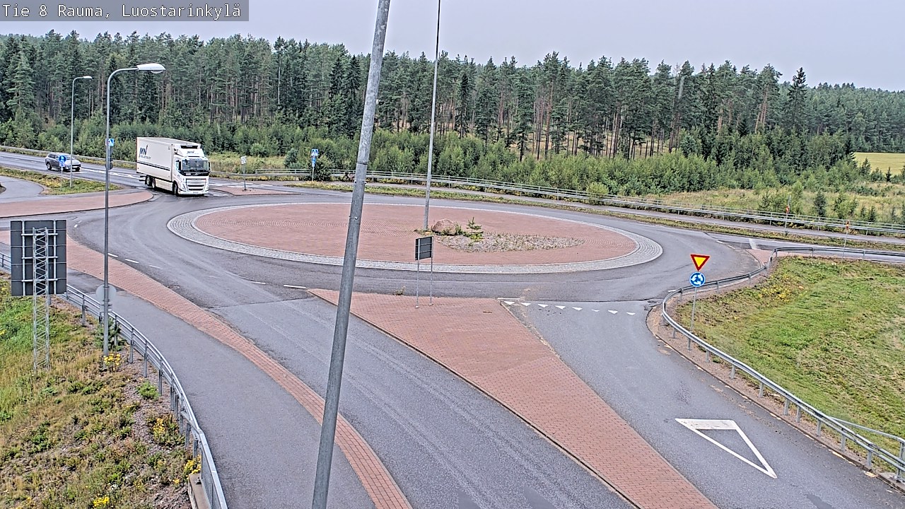 Weather Camera Image Väg 8 Raumo, Luostarinkylä, Rauma, Satakunta