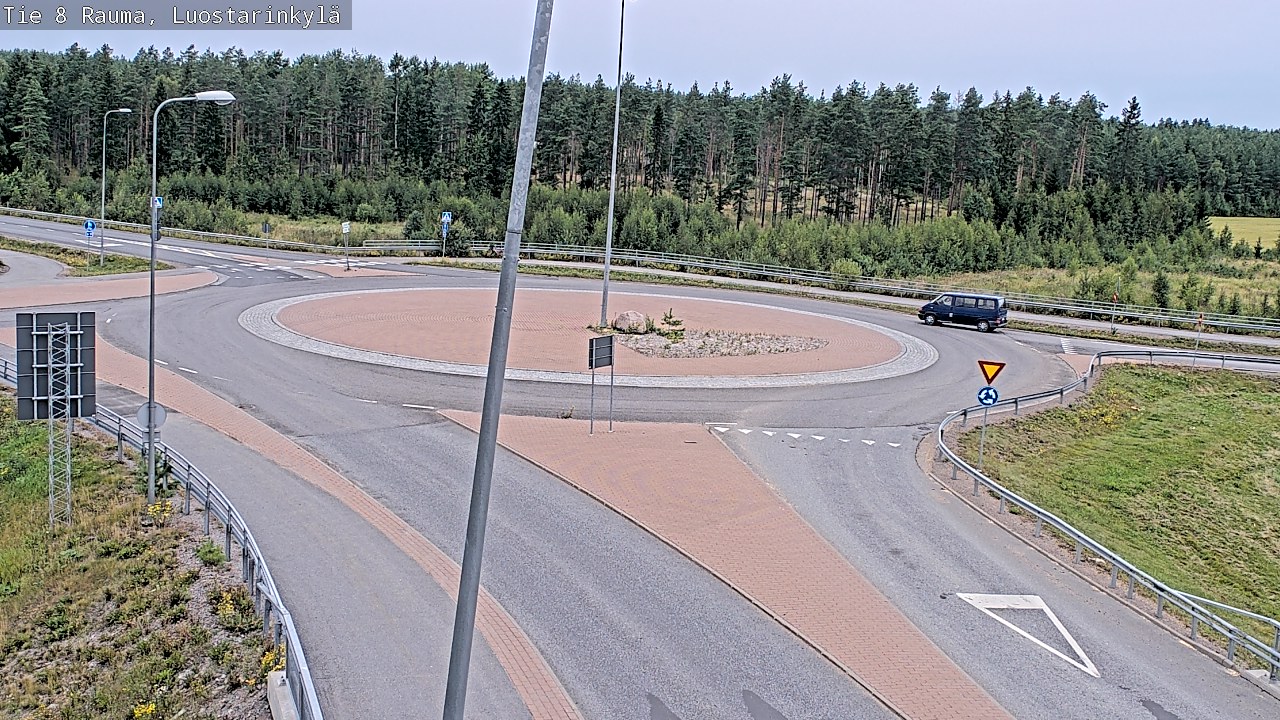 Weather Camera Image Väg 8 Raumo, Luostarinkylä, Rauma, Satakunta